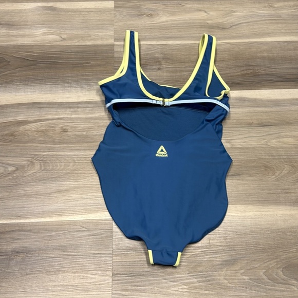 Reebok Blue and Yellow One-Piece Swimsuit size medium - Picture 4 of 7